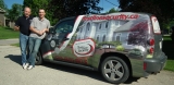 Matt & Doug Berry with First Line Security Car